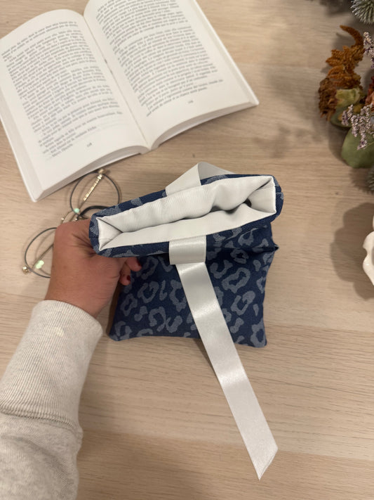 Pochette à livre - DENIM SAUVAGE (Blanche)