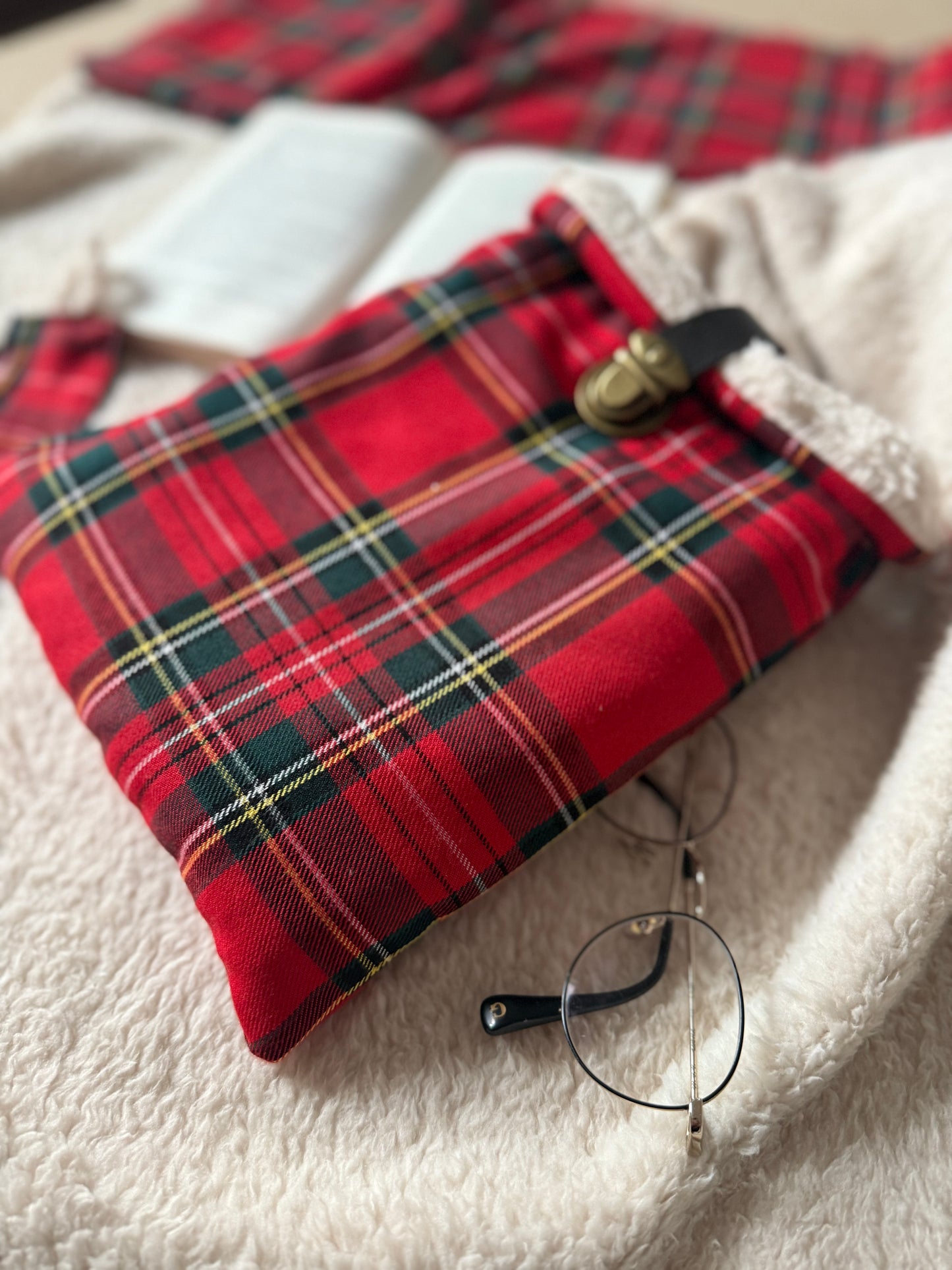 Pochette à livre - Ecosse & cheminée