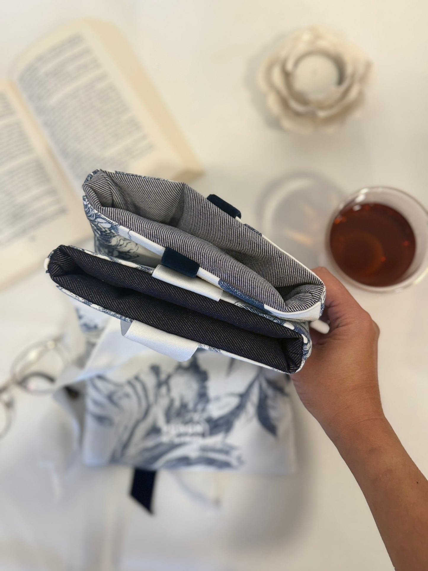 Pochette à livre - BLUE GARDEN