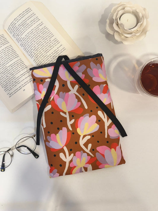 Pochette à livre - Flower & Dots
