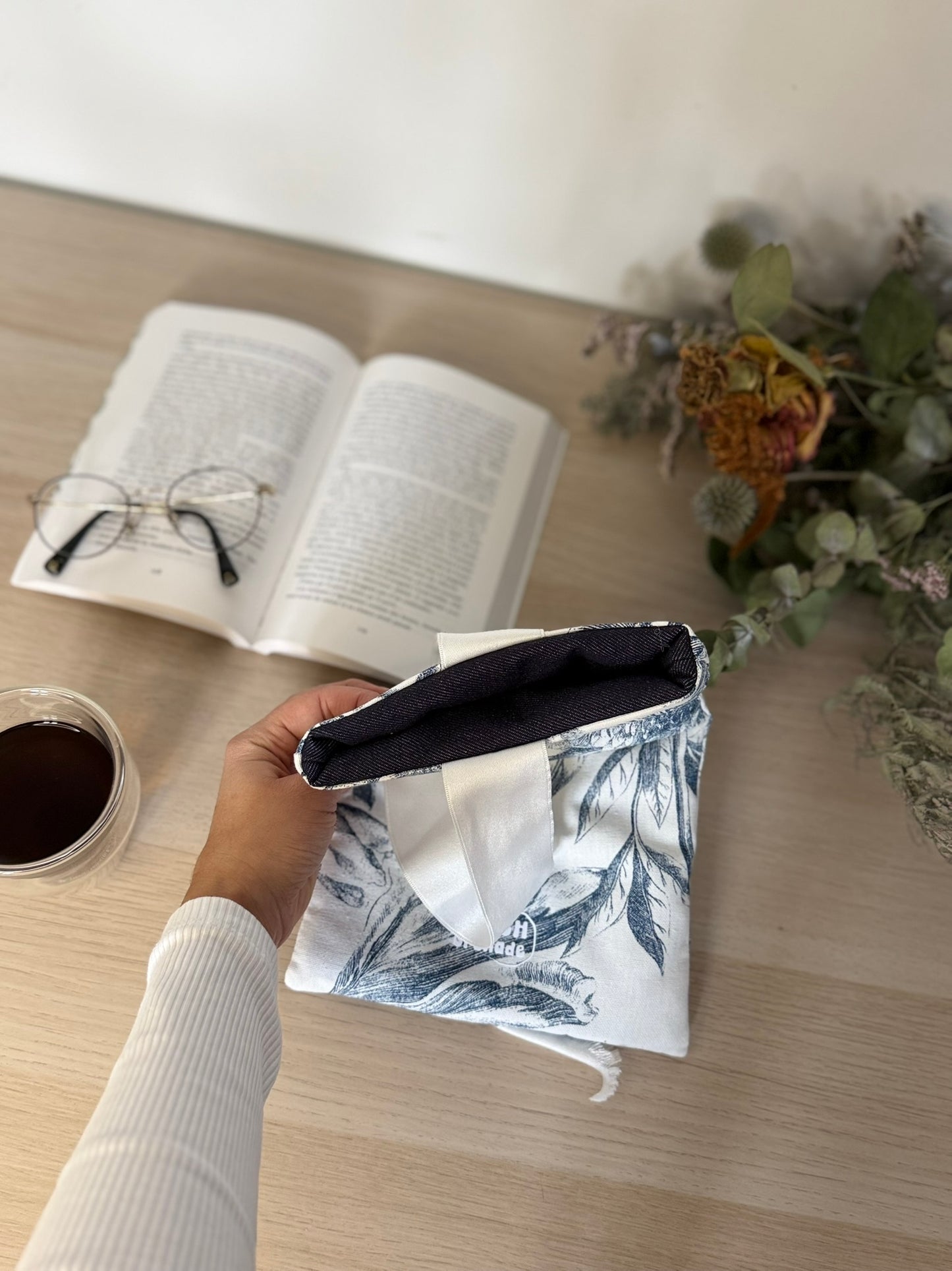 Pochette à livre - BLUE GARDEN