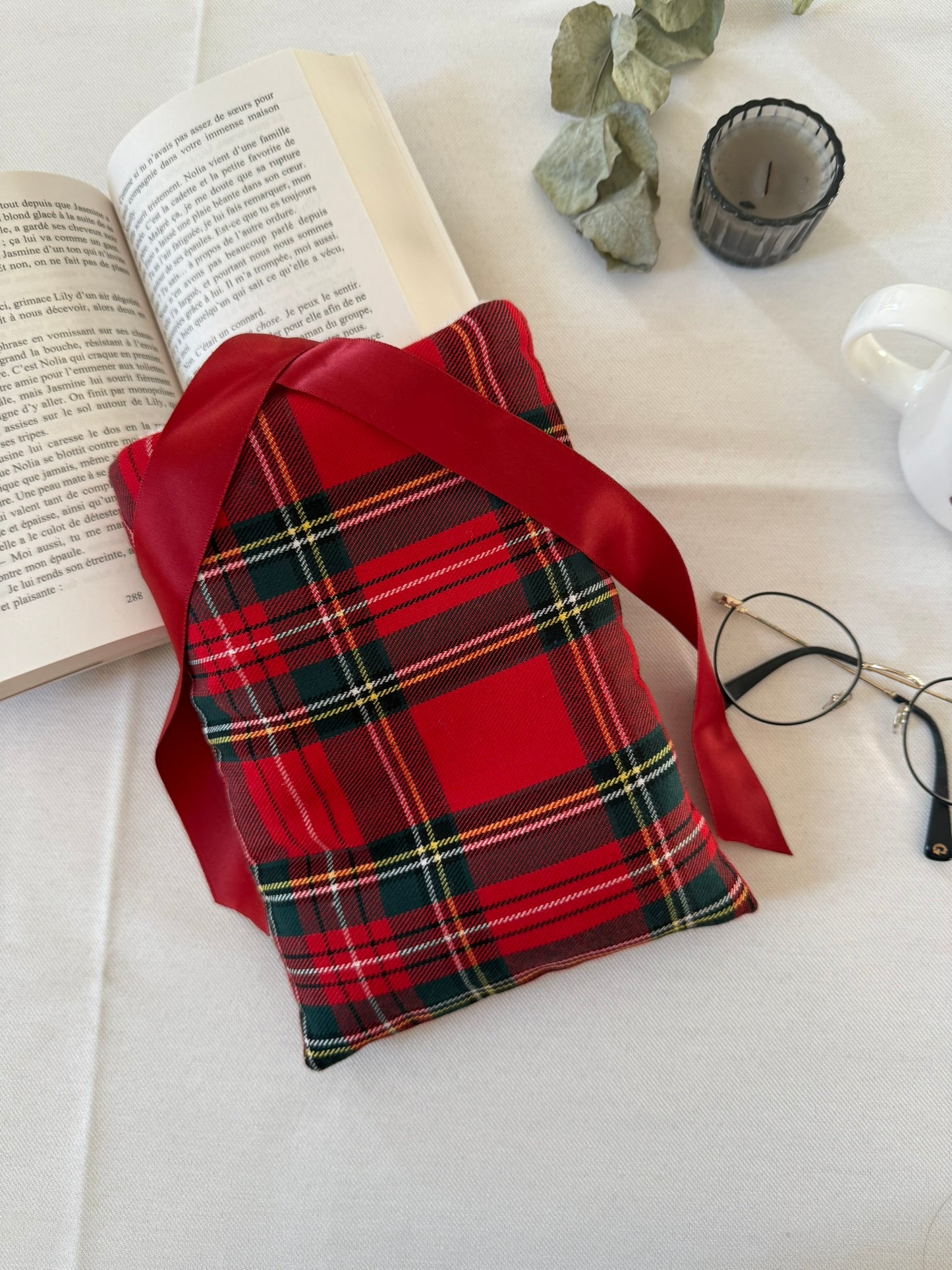 Pochette à livre - TARTAN Rouge